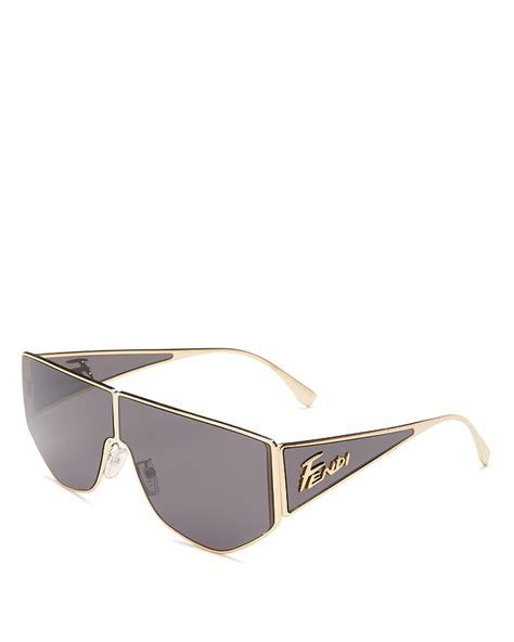 fendi 68mm shield sunglasses|Fendi 68MM Shield Sunglasses on SALE .